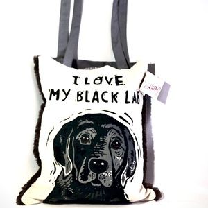 Black lab tote